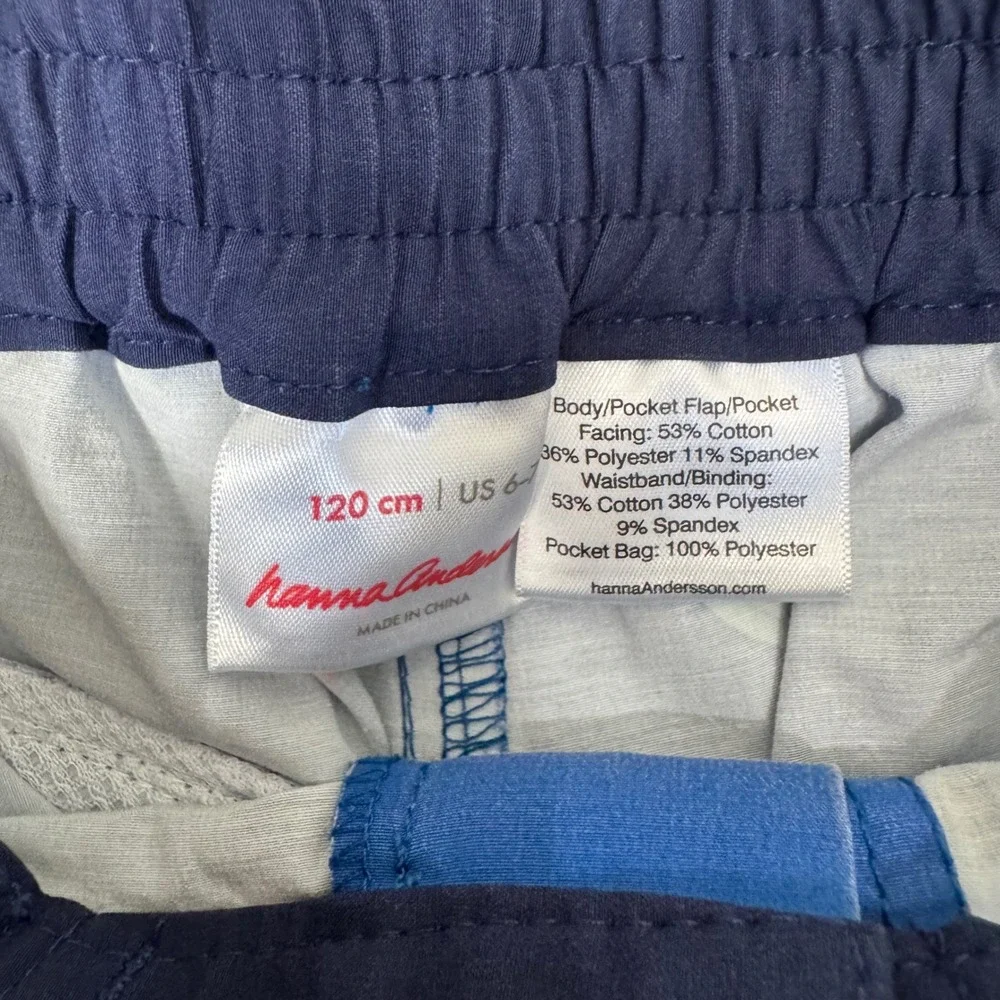 Gap Hanna Andersson Bundle Set Swim 6-7 Map Surfer Shirt Board Shorts Blue Multi
